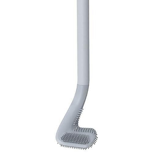 Long Handle Toilet Brush for Bathroom Cleaning Brush (Gray) - HalfPe