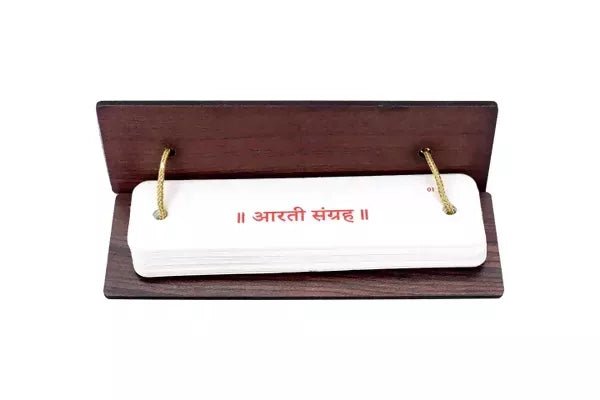 Aarti Sangrah (Hindi) With Gold Coin In A Premium Velvet Box Pack Brings Calmness, Reduces Stress, And Promotes Inner Peace