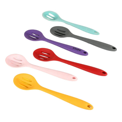 Silicone Cooking & Basting Spoon Set – Heat-Resistant, Non-Stick Kitchen Utensils (6 Pcs ) ABHI Mobiles