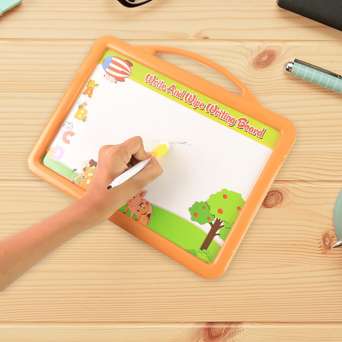 2-in-1 Double-sided Write And Wipe Educational Drawing Board For Kids (1 Set) HP DD