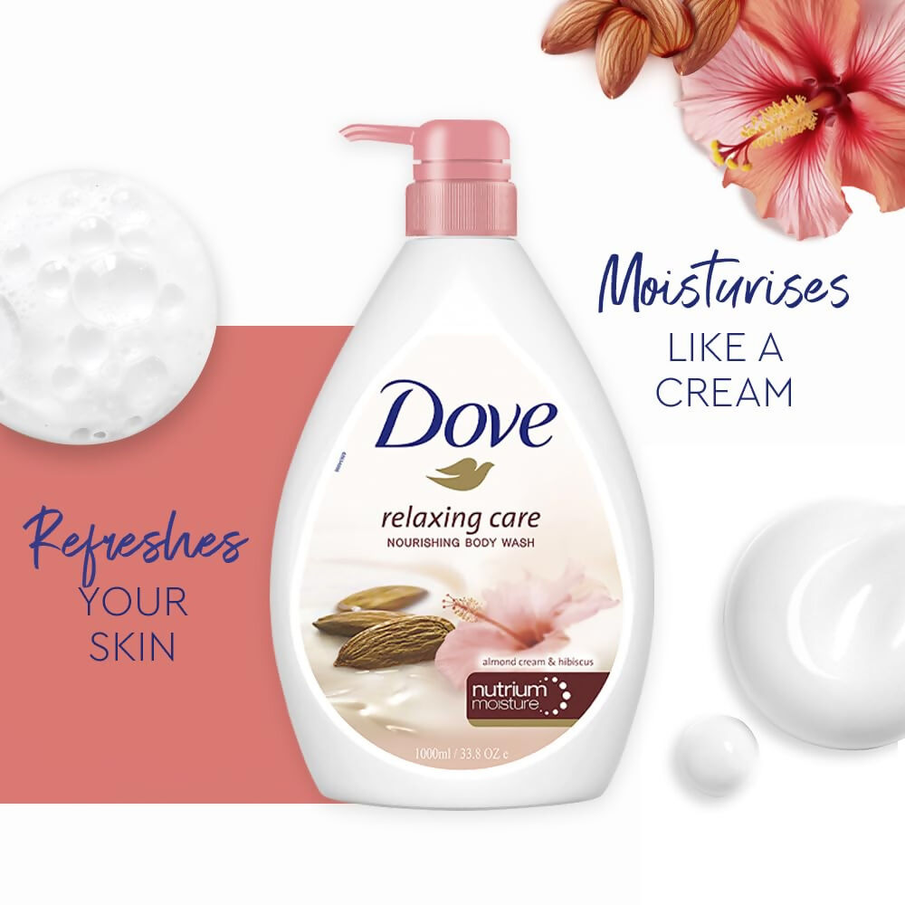 Dove Almond Cream & Hibiscus Moisturizing Body Wash – 1 L