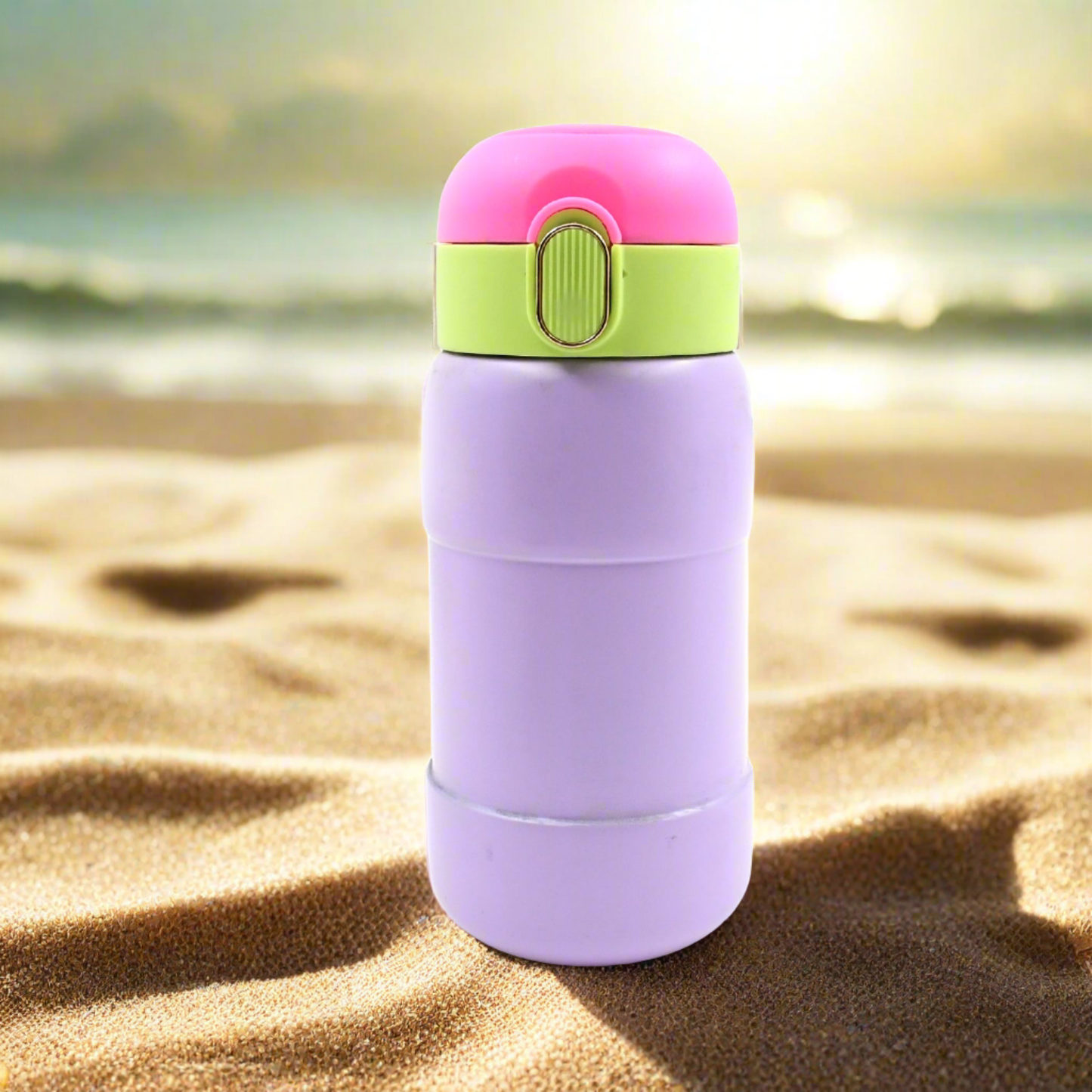 Duck Stainless Steel Water Bottle – 400 ml BPA-Free Thermos with Spill-Proof Cap (1 Pc)