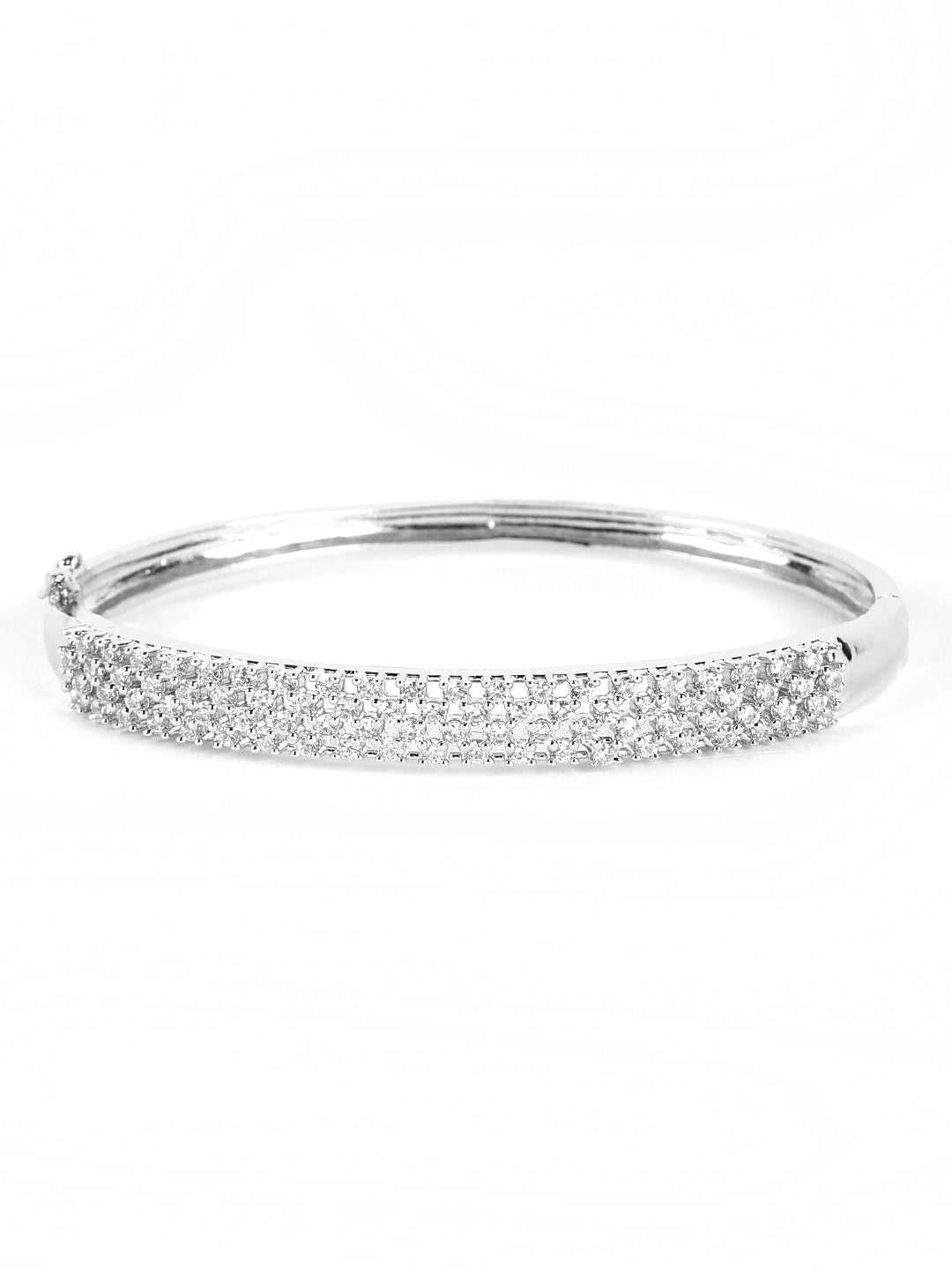 Silver Plated American Diamond Studded Bracelet