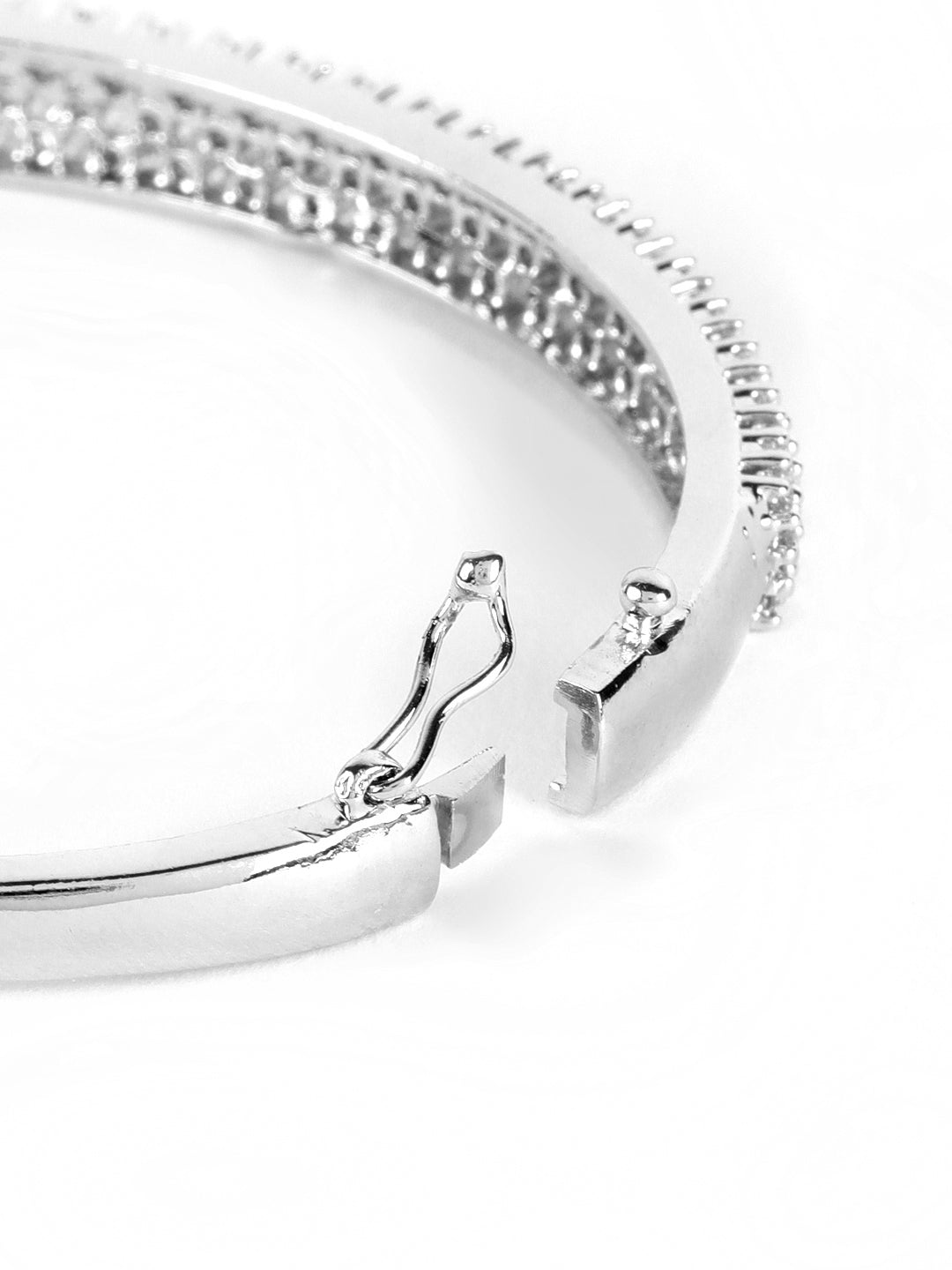 Silver Plated American Diamond Studded Bracelet