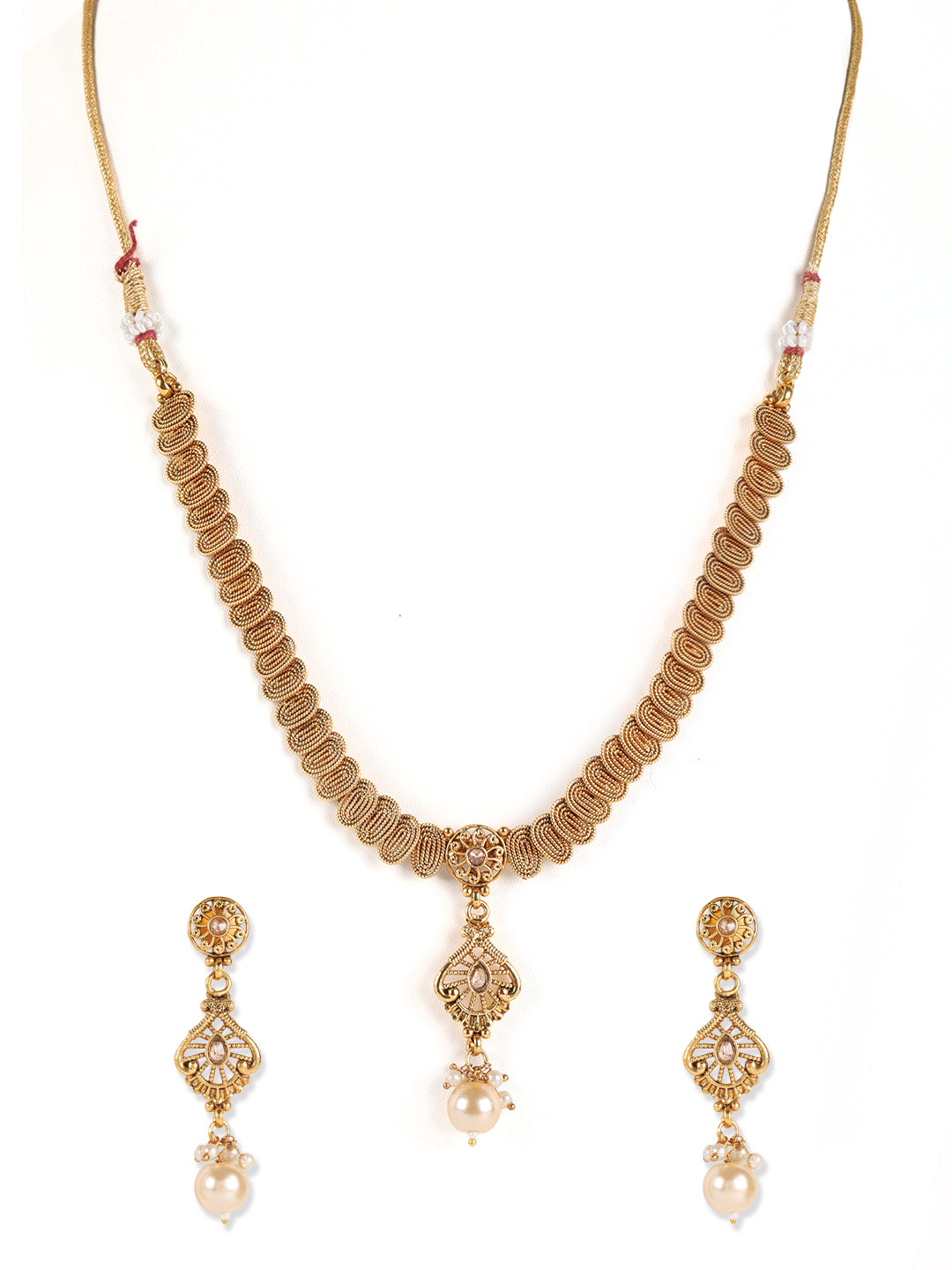Gold-Plated Handcrafted Traditional Jewellery Set