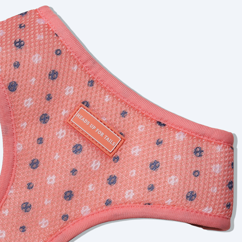 HUFT Flower Child Reversible Harness For Dogs - Blue & Pink - Heads Up For Tails