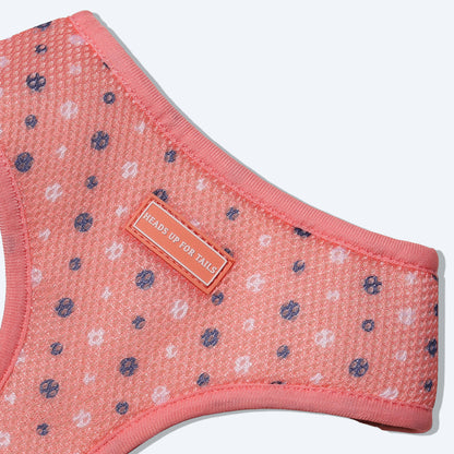 HUFT Flower Child Reversible Harness For Dogs - Blue & Pink - Heads Up For Tails