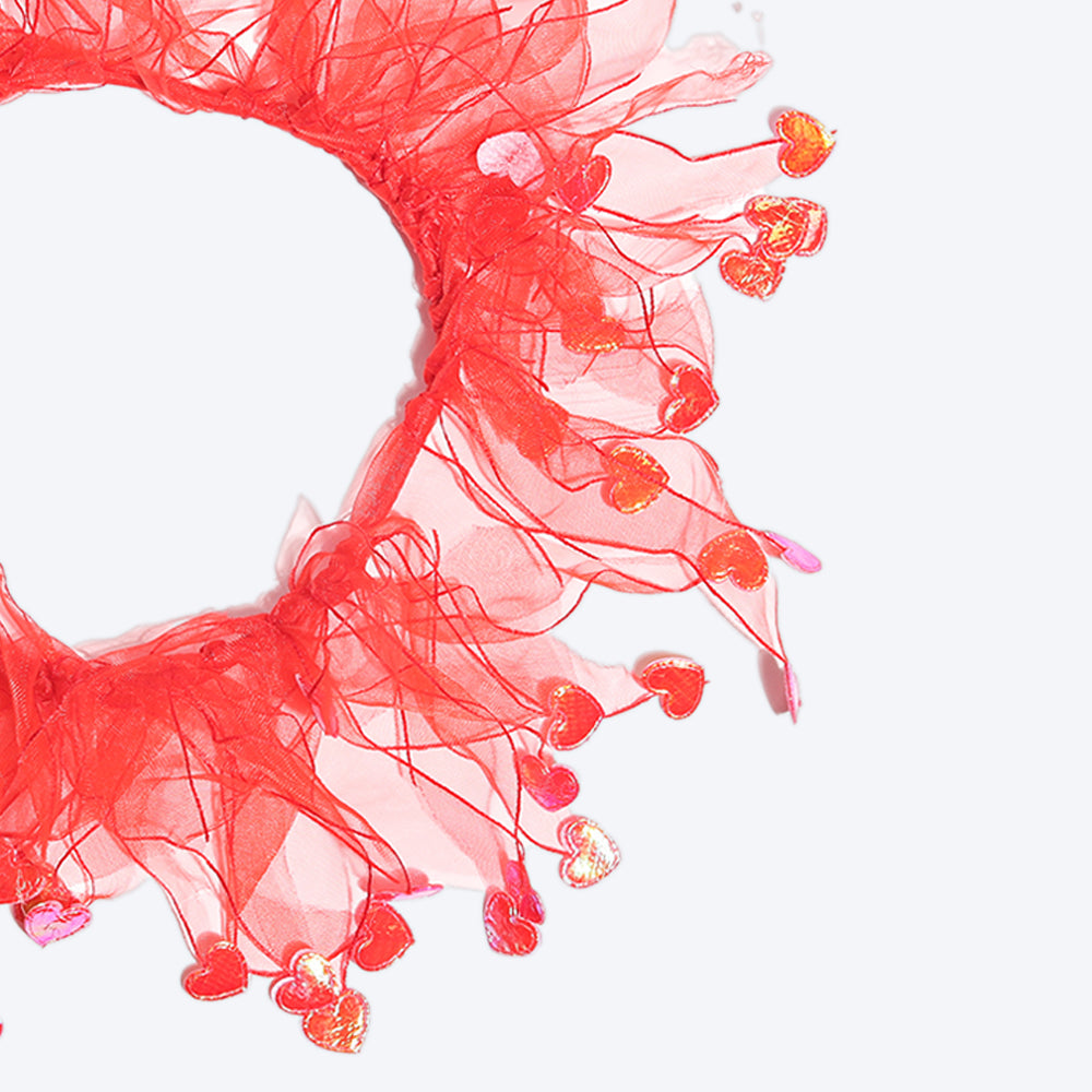 HUFT Lovebug Party Dog Collar - Red - Heads Up For Tails