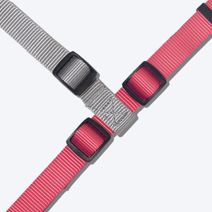HUFT Essentials Nylon Dog H-Harness - Dark Pink - Heads Up For Tails