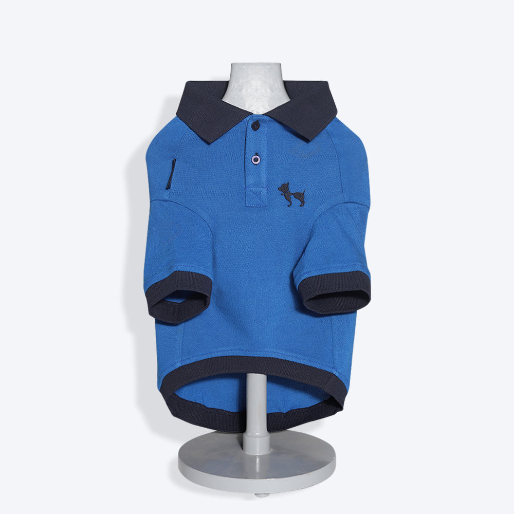 HUFT Polo T-Shirt For Dog - Blue - Heads Up For Tails