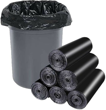 Heavy-Duty Large Black Trash Bags 55 Gallon Sturdy & Tear-Resistant Garbage Bags for Commercial, Lawn & Leaf Use (Pack of 100)