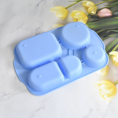 Unbreakable Plastic Food Platesbiodegradable 5 Compartment Square Plate For Food