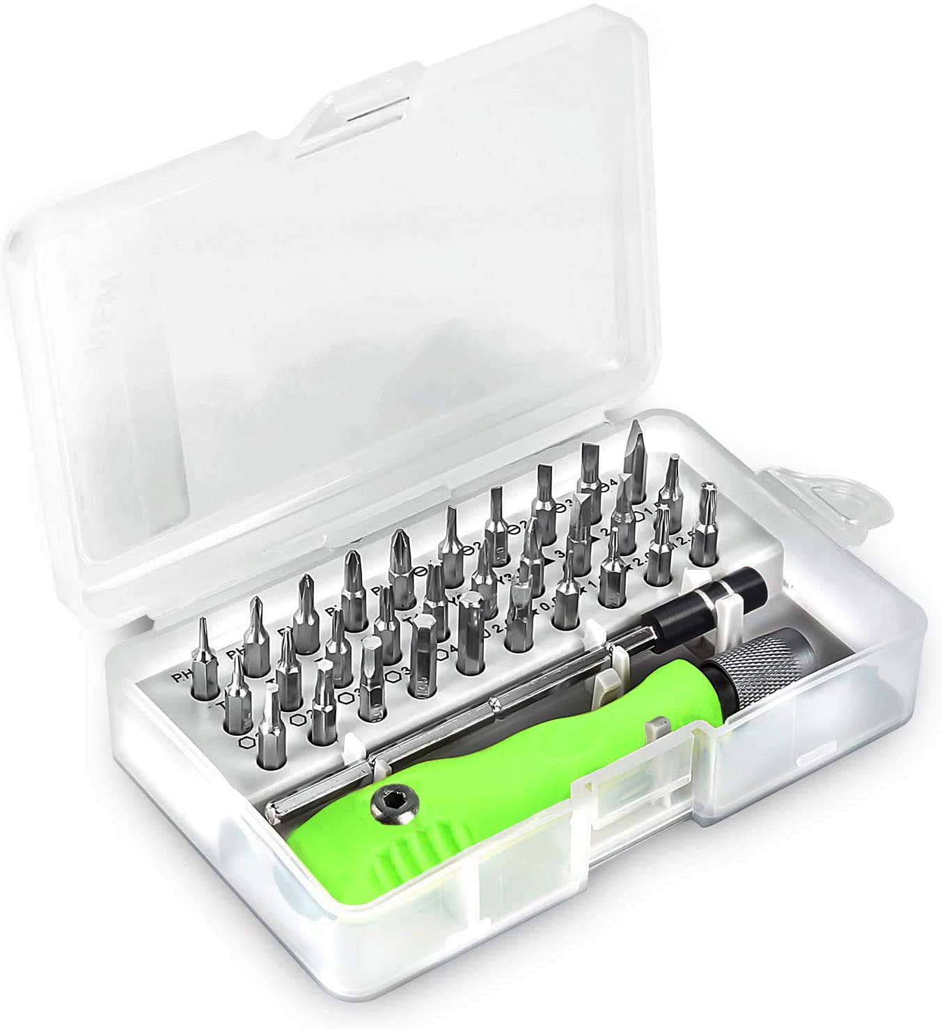 Mini Screwdriver Bit Set with Magnetic Extension Rod