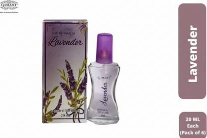Gimani Lavender Perfume 20ml Each (pack of 6, 120ml) Gimanifragrances