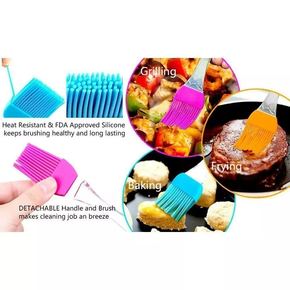 Silicone Flat Pastry & Oil Cooking Brush (Multi-Color).JPG2