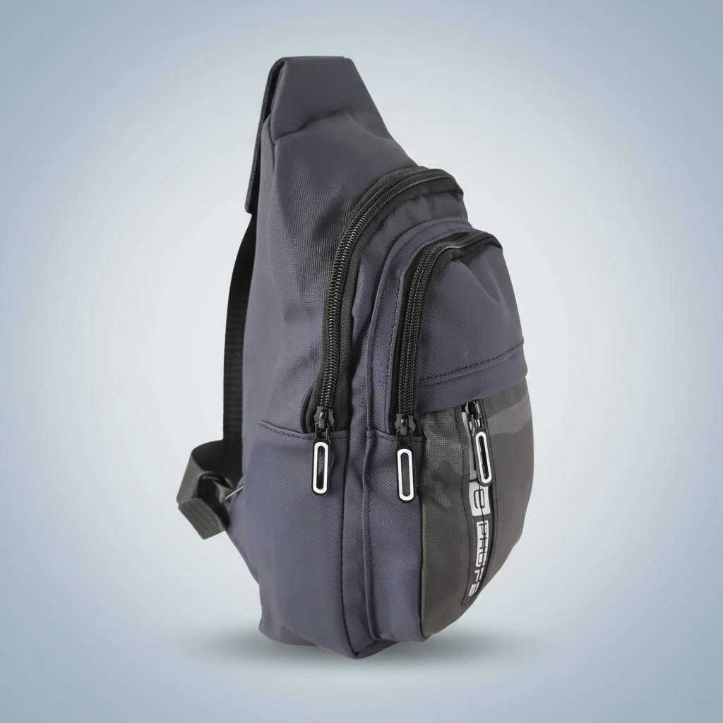 Camouflage Pattern Messenger Bag for Men - Navy Blue SUPER