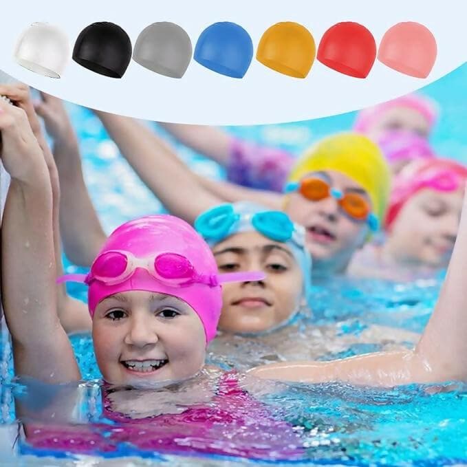 Unisex Adult Silicone Swim Cap Non-Slip Swimming - HalfPe