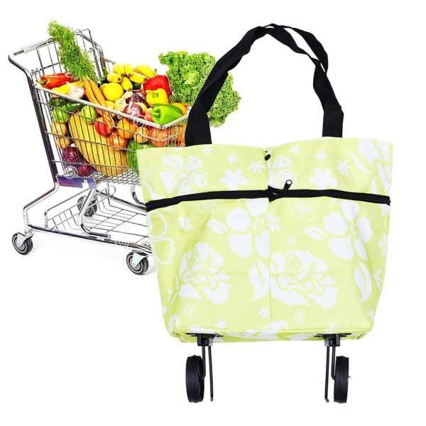 Folding Cart Bags Trolley Shopping Bag For Travel Luggage