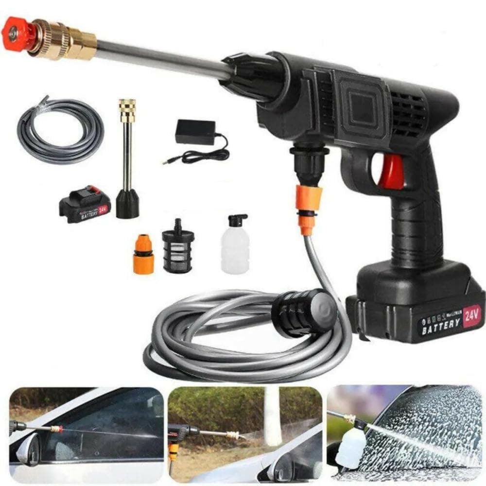 High Pressure Car Washer Spray Gun with 48V Rechargeable Battery - HalfPe