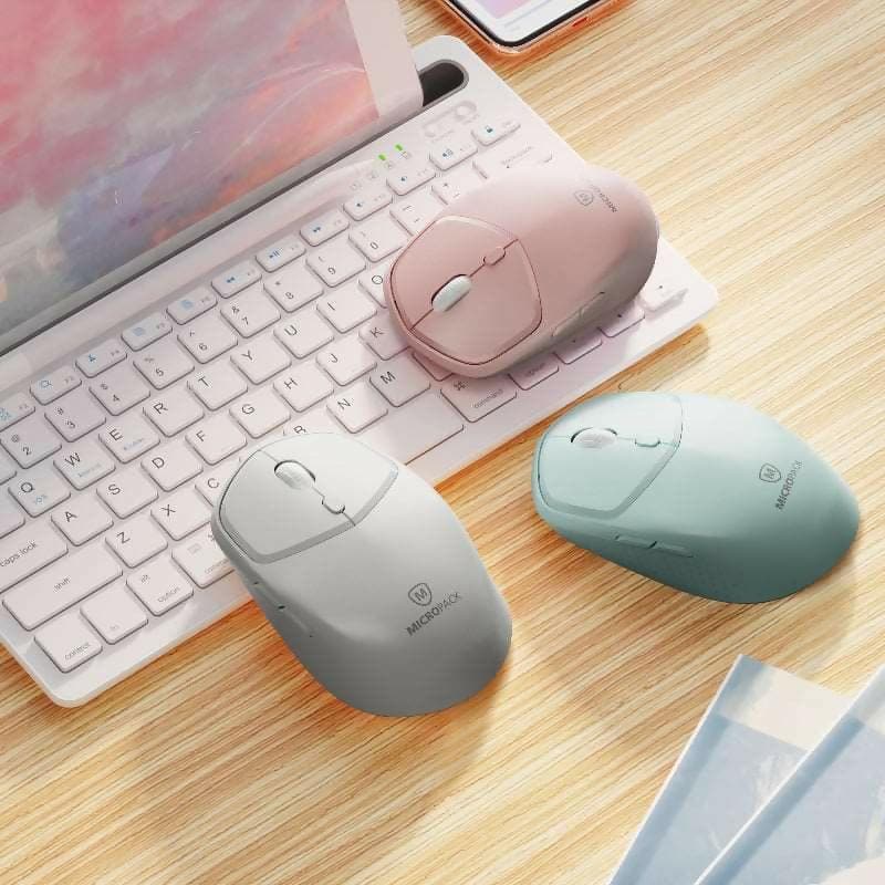 Jade Wireless Mouse + Bluetooth(Pink) - HalfPe