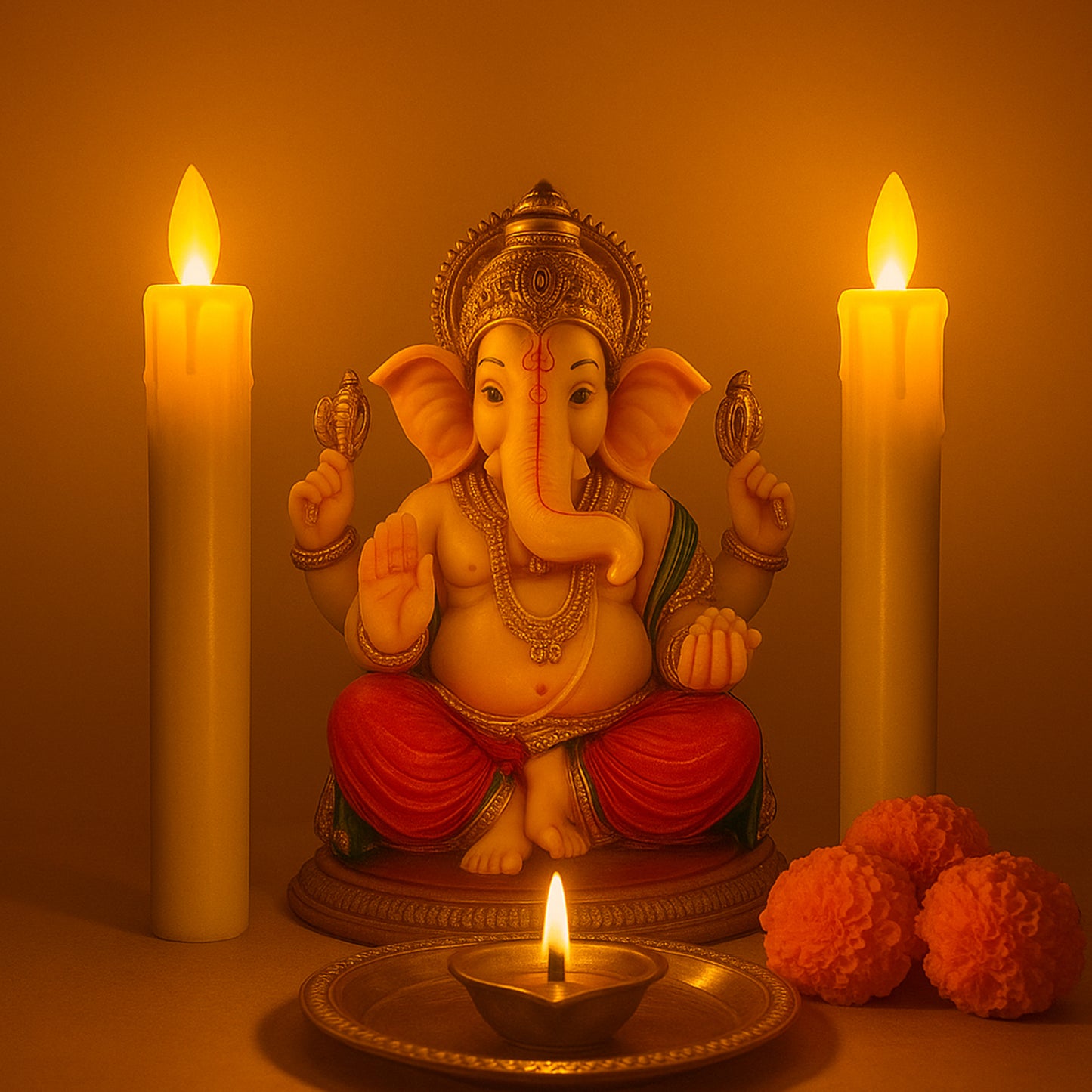 Set of 2 LED Flameless Taper Candles – Realistic Flickering Electronic Candle Lights for Home Décor