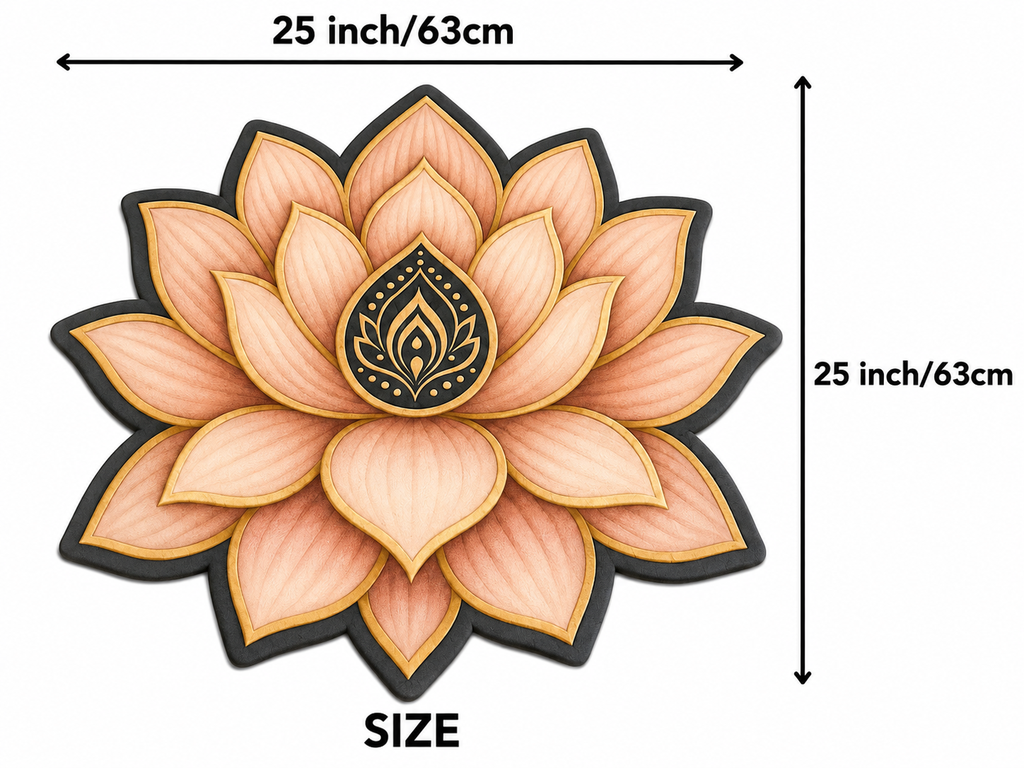 25X25 Inches Modern Decorative Door Mat | Water Absorbent Floor Mat for Living Room.