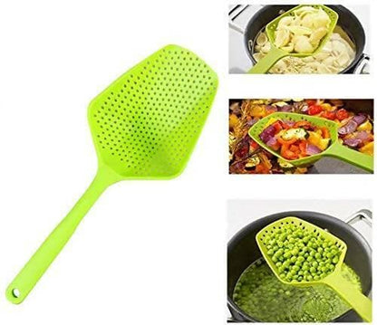 P-plus international nylon slotted skimmer for cooking (Green) - HalfPe