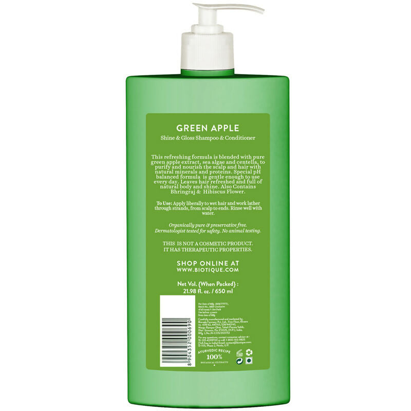 biotique green apple シャンプー　グリーンアップル Amazon.com : Biotique Bio Green Apple Fresh Daily Purifying