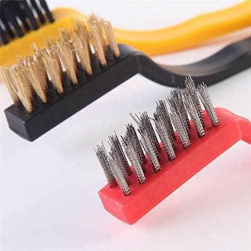 Gas Stove Cleaning steel & Wire Brush | Kitchen Tools Cleaning Kit | Pack of 3 - HalfPe