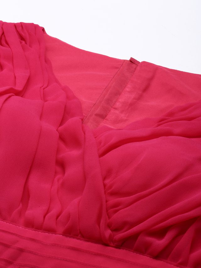 Bollywood Vogue Ready To Wear Pink Jacquard Gathered Style Lehenga Set
