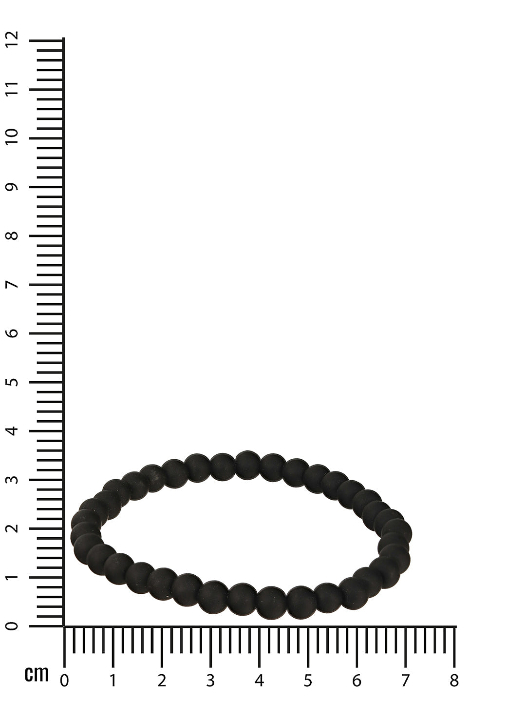 Set Of 2 Men Black Silver Plated & Beaded Bracelet