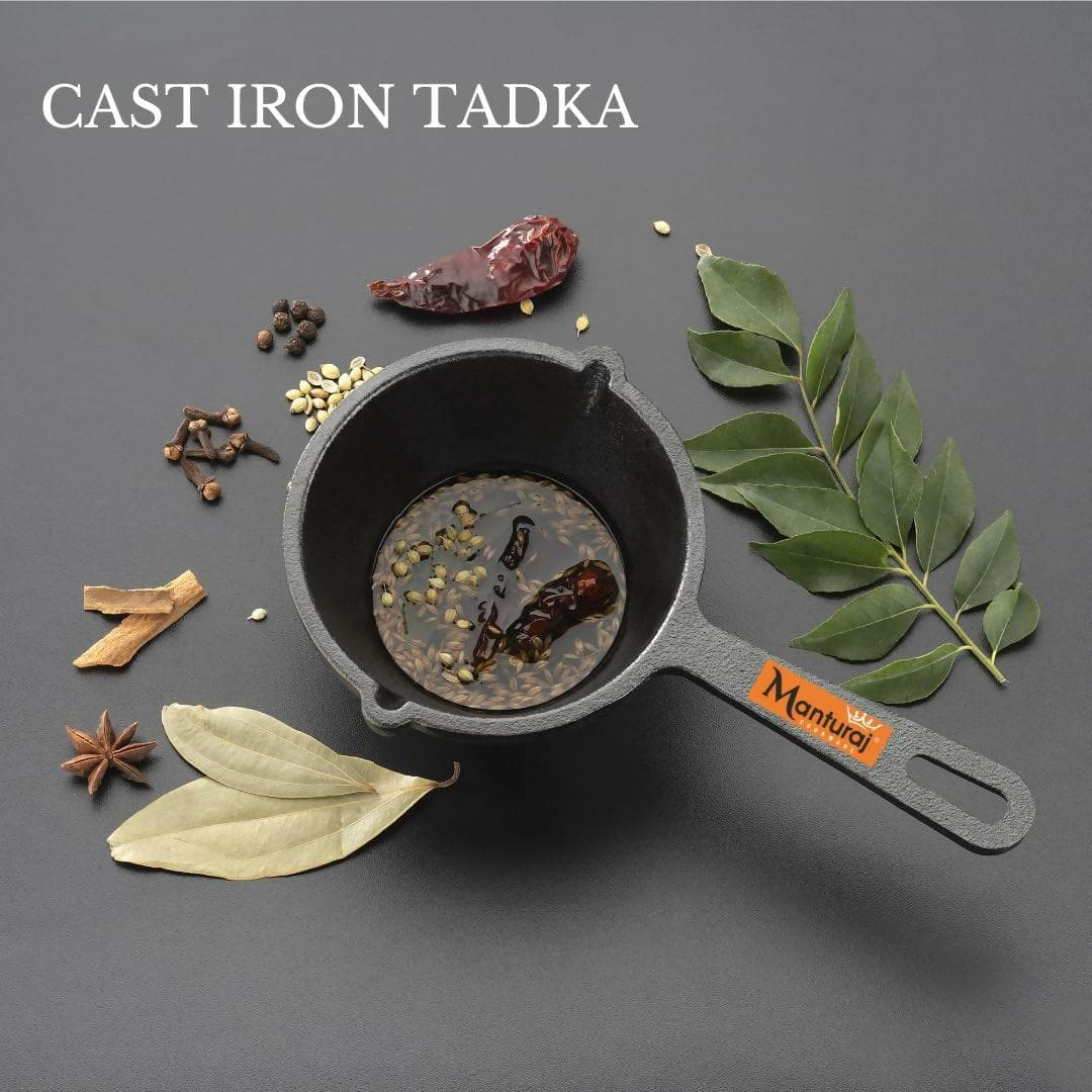 Sauce Pan (Tadka Pan) - Premium Cast Iron - HalfPe