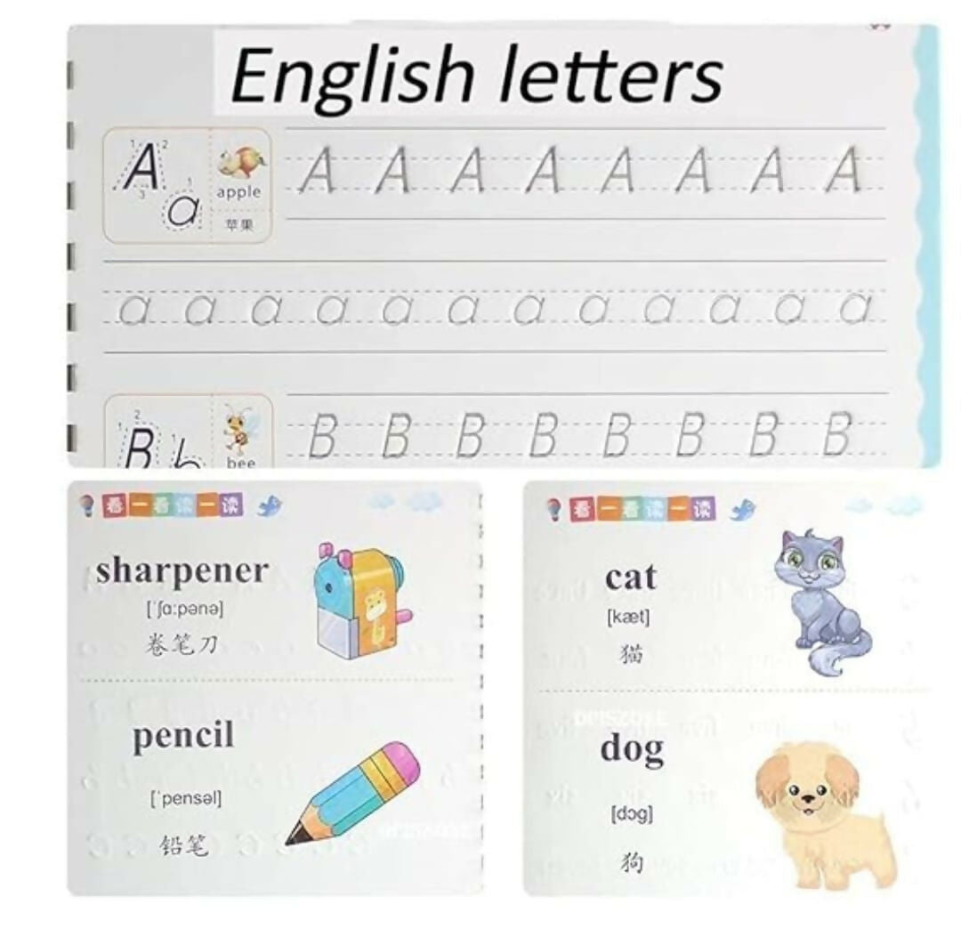 Reusable Magic Tracing Copybooks for Kids – Alphabet, Numbers & Drawing Practice Set JR Enterprise