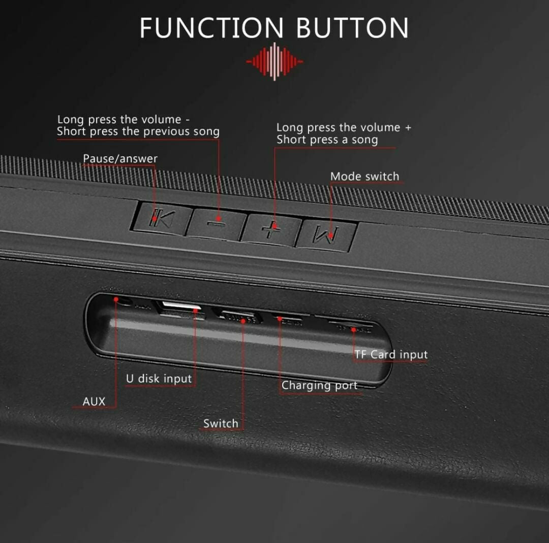 MZ M407SP Portable Bluetooth Speaker – Powerful Sound in a Compact Design(Multicolour)