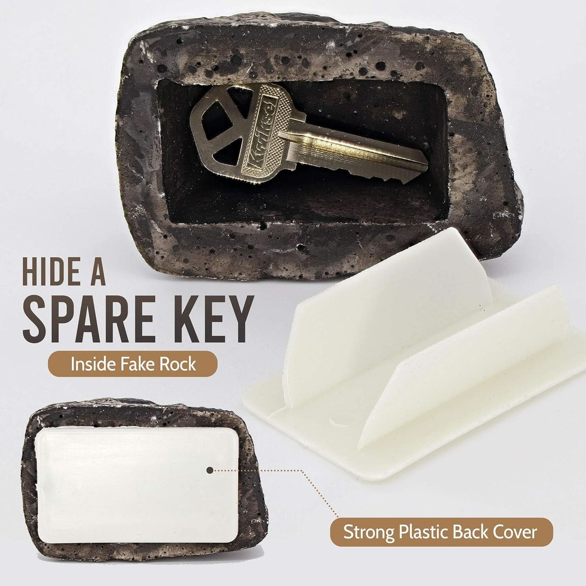 Fake Rock Key Hider Outdoor Hidden Key Safe (1 Pc) HP DD