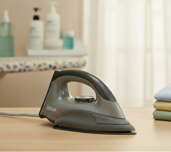 Eveready X1000 Dry Iron 1000W – Lightweight Non-Stick Soleplate with 2 Year Warranty HalfPe - FW -TPT