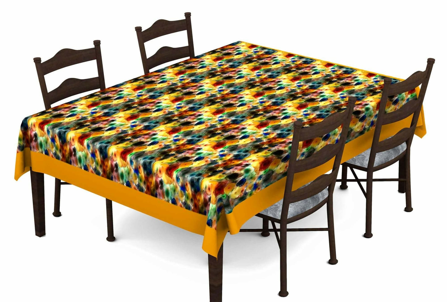 Lushomes Dining Table Cover 6 Seater, Digital Printed Themed Table Cover for 6 Seater (60 x90 inches, Single pc) - HalfPe