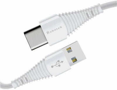Robotek USB Type C Cable 1 m DC 106 Type-C (Compatible with Mobile, White, NA)