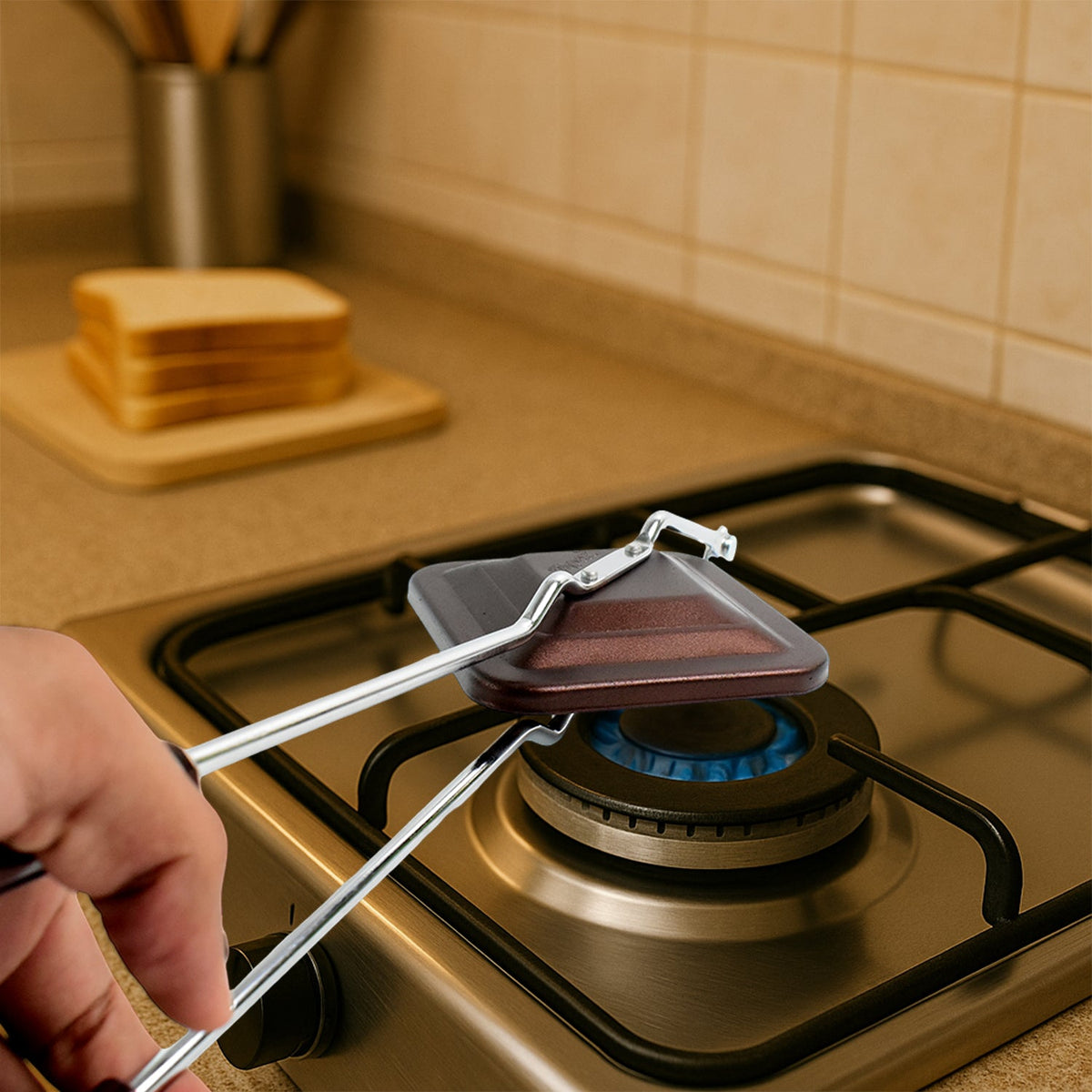 Apex Regular Non-stick Flame-based Sandwich Toaster HP DD