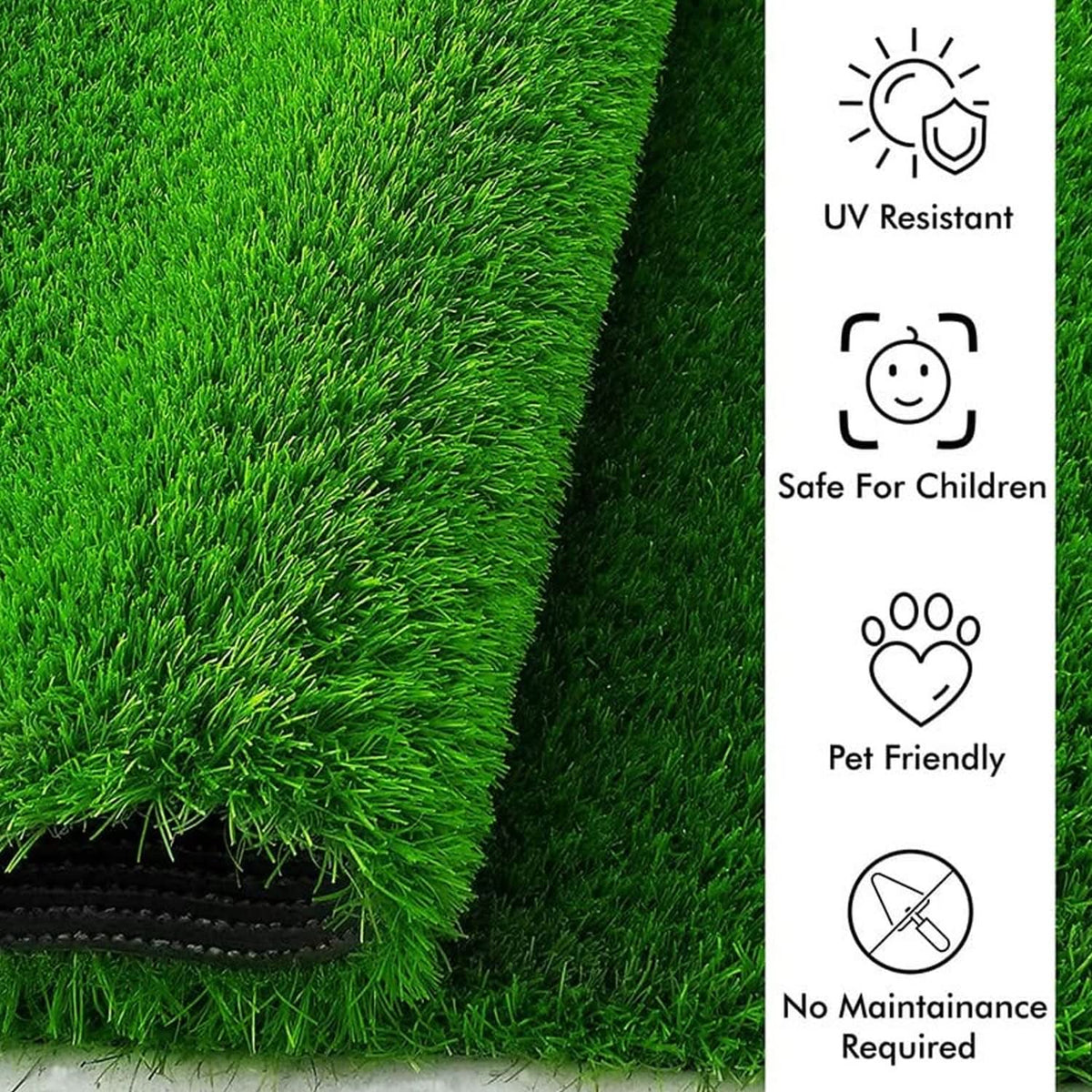 Artificial Grass Mat for Balcony & Doormat – Soft Durable Turf Carpet (58x38 cm) HP DD