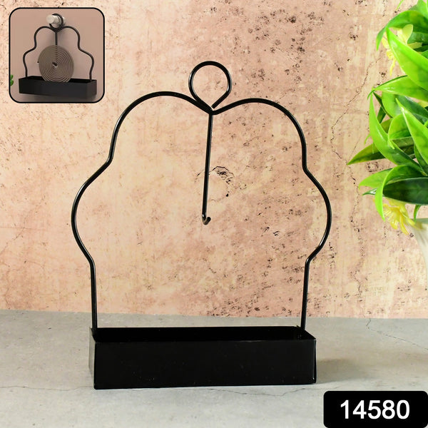 Mosquito Coil Holder Stand with Ash Catcher Tray for Safe, Smokeless-Edge Coil Burner for Home, Balcony & Outdoor Use (1 Pc)