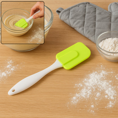 Silicone Spatula for Baking, Rubber Spatula Pancake Spatula Heat Resistant Kitchen Utensils for Cooking Non-Sticky Big Baking Spatula Set Food Grade(1 Pc  18 Cm)