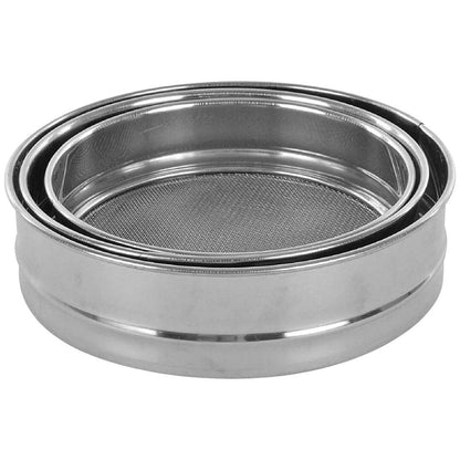 SHINI LIFESTYLE Stainless Steel Flour Chalni, Spices, Food Strainers (Pack of 3) - HalfPe