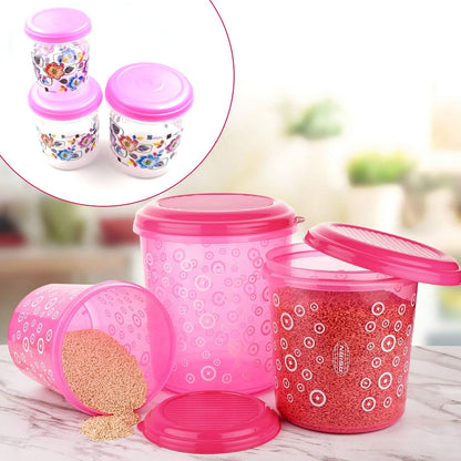 3 Pc Plastic Storage Container Set – 1000ml, 2000ml, 3000ml