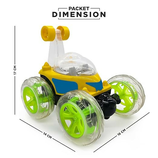 360-Degree Rolling Stunt Remote Control Car for Kids – Lights, Music, and Versatile Movements(TPT)