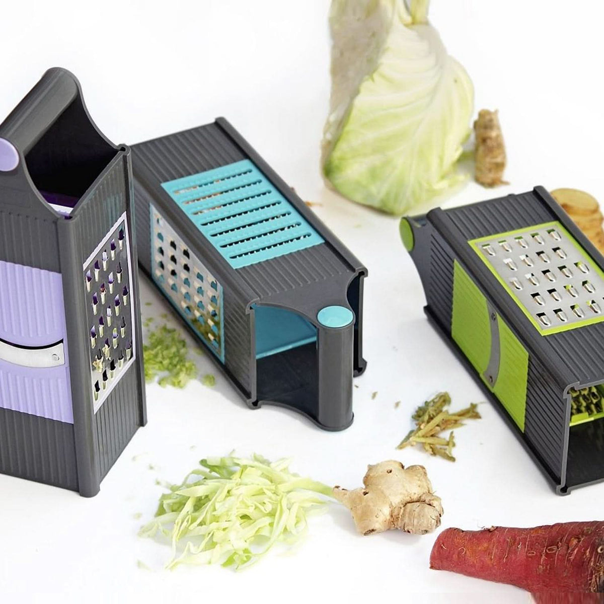 4-in-1 Slicer Grater – Multifunctional Kitchen Tool for Slicing, Grating, and More HP DD