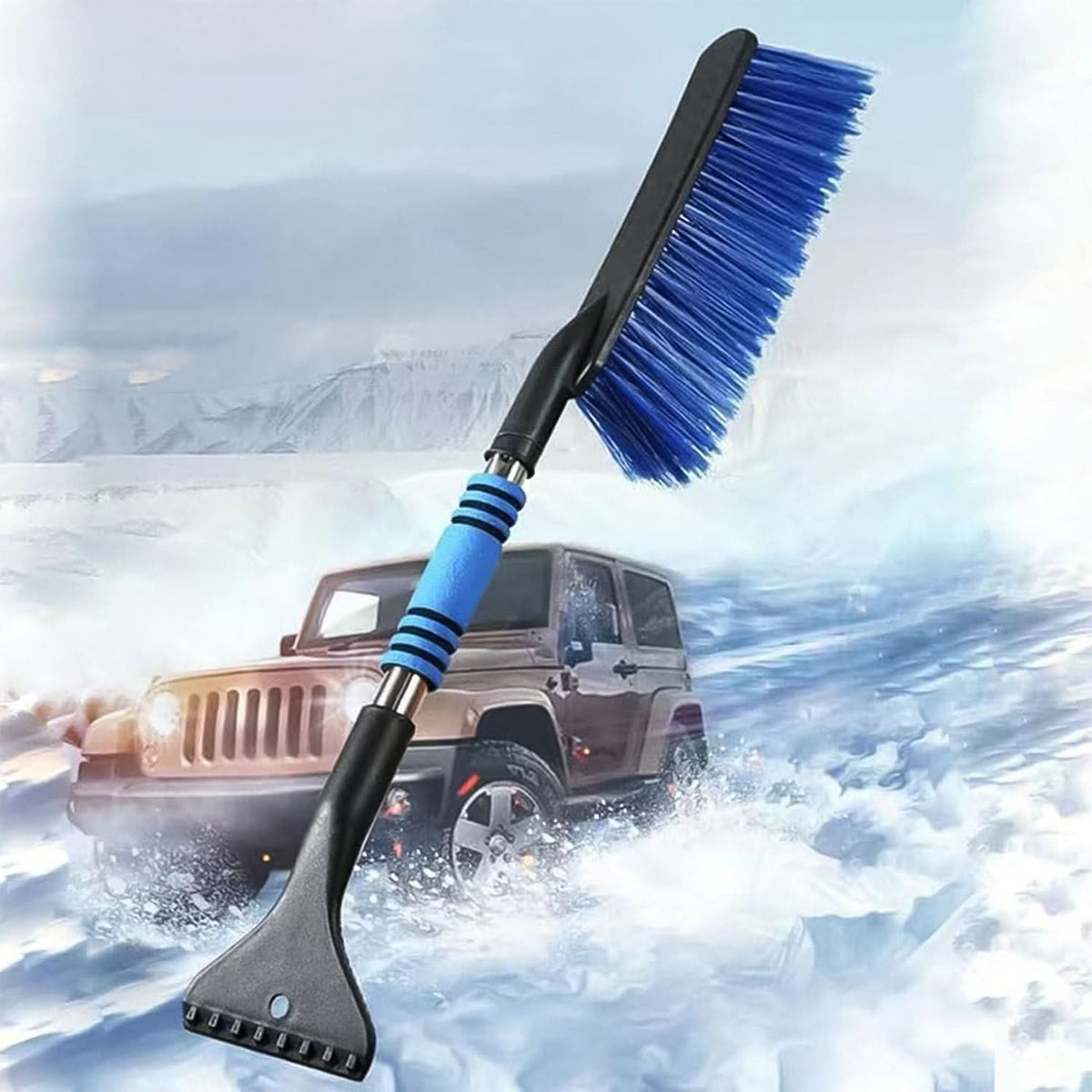 Ice Scraper Car Snow Brush 2 In 1 Comfortable Grip (1 Pc  67 Cm Long) HP DD