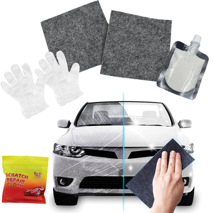 Nano Magic Car Scratch Remover Repair Kit with Solution & Cloths