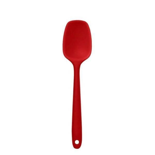 P-PLUS INTERNATIONAL Silicone Spatula Spoon, High Heat Resistant to 480°F (Red) - HalfPe