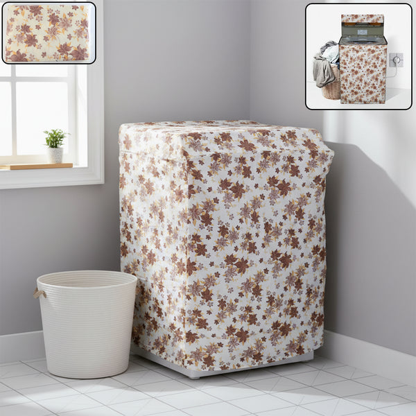 Top Load Washing Machine Cover 60x83 cm – Waterproof & Dustproof Floral Printed Protective Cover for Washing Machines (60x83 Cm  1 Pc)